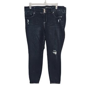 🐸 Torrid Dark Blue Skinny Jeans, 22R